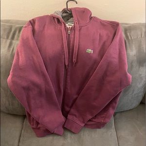 XL Burgundy Lacoste Hoodie